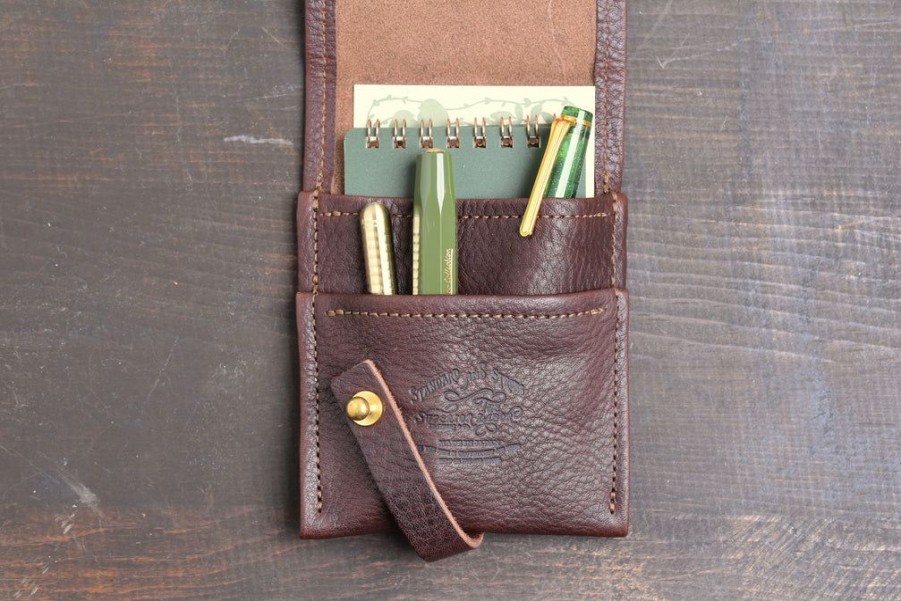 Organizers * | Top Sellers The Superior Labor Leather Tool Holder Dark Brown