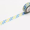 Washi Tape * | Top Sellers Mt Washi Tape Checkers Stripe Blue