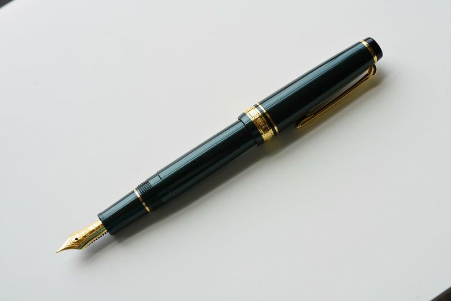 Fountain Pens * | Closeout Sale Sailor Pro Gear Slim Four Seasons Manyou Metallic Green