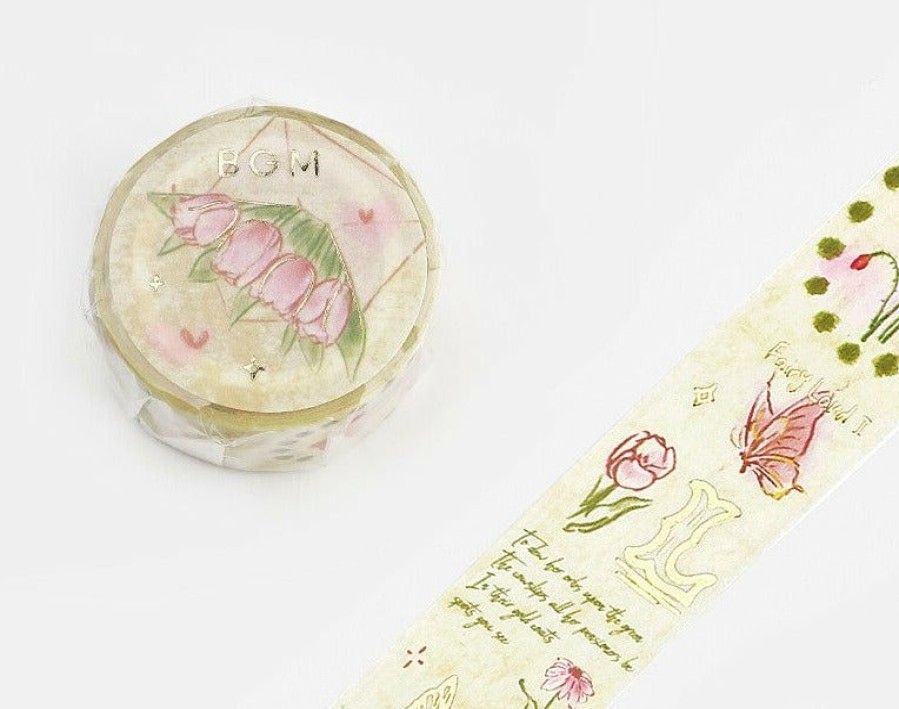 Washi Tape * | Best Sellers Bgm Washi Tape Special Romance In The Garden Yellow