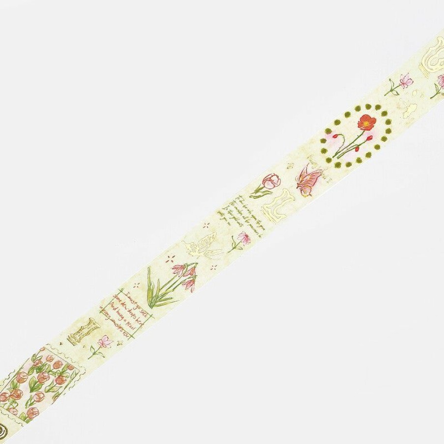 Washi Tape * | Best Sellers Bgm Washi Tape Special Romance In The Garden Yellow