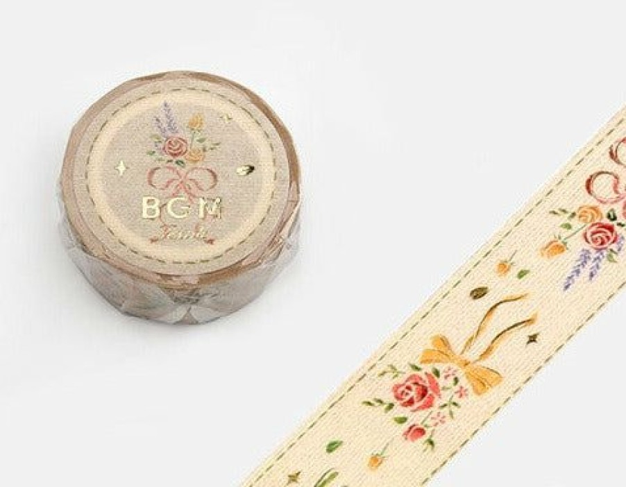 Washi Tape * | Best Sellers Bgm Washi Tape Embroidered Ribbon Bouquet