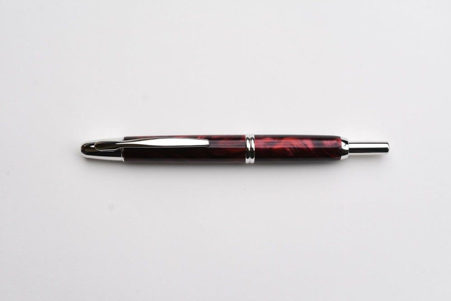 Fountain Pens * | Top Sellers Pilot Vanishing Point Se Marble Red