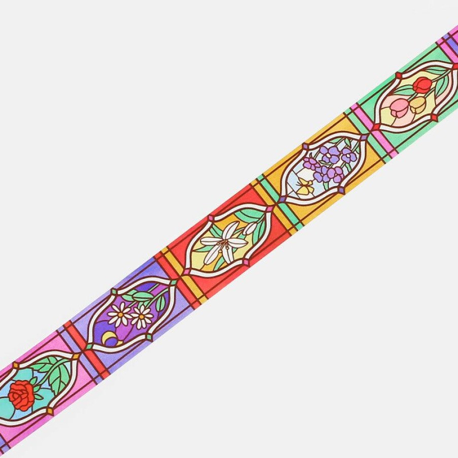 Washi Tape * | Fire Sale Bgm Clear Tape Special Stained Glass Vol.2 Floral Garden