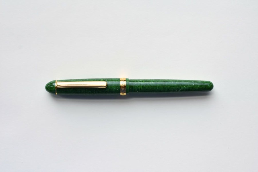 Fountain Pens * | Exclusive Design Platinum Century 3776 Celluloid Jade Green