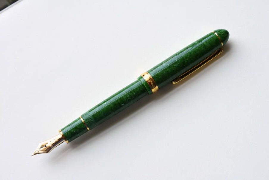 Fountain Pens * | Exclusive Design Platinum Century 3776 Celluloid Jade Green